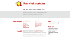Desktop Screenshot of coloursofresistance.org